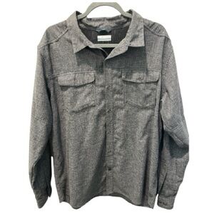 Columbia Men’s XL Gray Button Down Shirt Outdoor